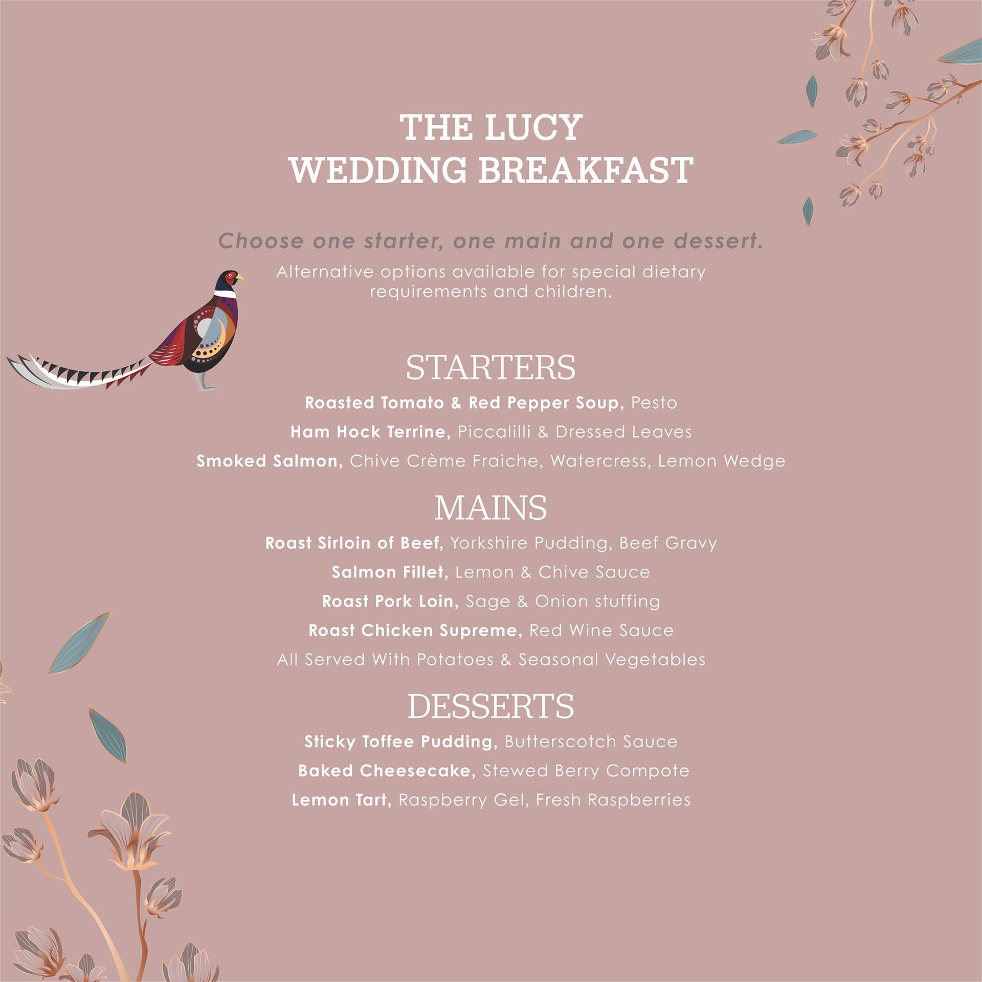 Charlecote Pheasant Hotel Stratford Upon Avon Wedding The Lucy Wedding Breakfast