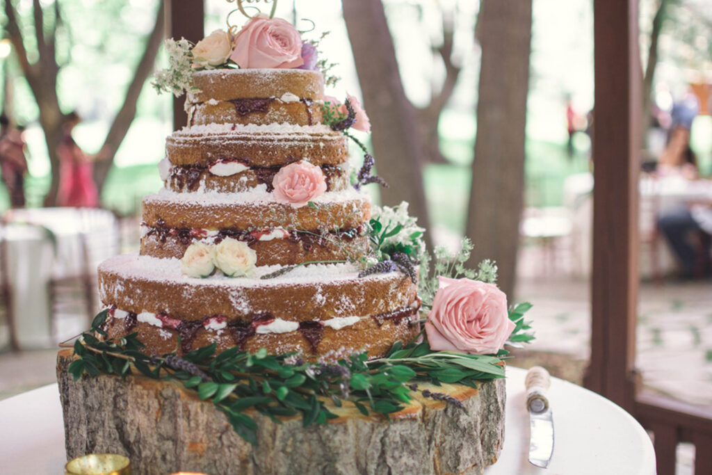 Rustic Country Wedding Ideas At The Charlecote Pheasant Hotel rustic wedding cake