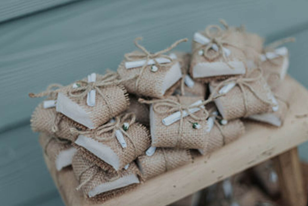 Rustic Country Wedding Ideas At The Charlecote Pheasant Hotel wedding favour